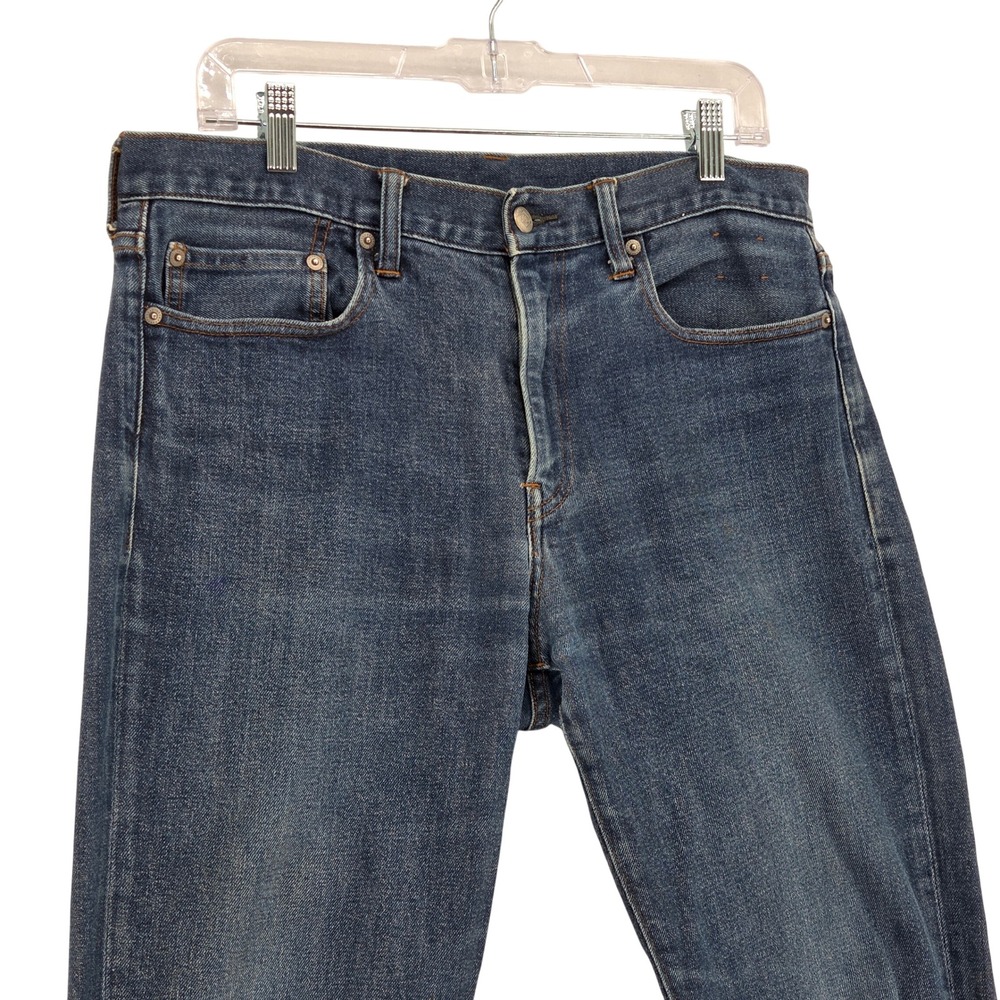 J.Crew Men 33 x 31" 770 Denim Jeans Straight Leg Stretch Blue Everyday